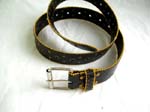 Best buy fashion wear catalog wholesaler. Gold beaded design along hem of black faux leather fashion belt