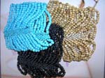 Ladies crafted wide band beaded bracelet with multi strings from balinese wholesale gift wear factory