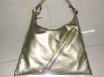 Gold square shape ladies handbags