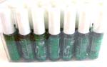 Online China distribution supplies nail art products wholesale. Green glitter nail polish.