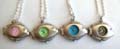 Fashion necklace watch, chain necklace with fish design watch pendant, 2 design assorted clock face color, randomly pick