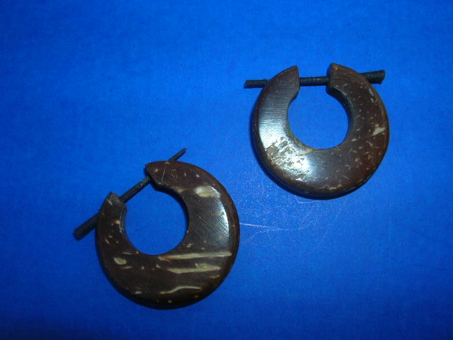 Summer jewelry exchange retail - Bali fashion hoop earrings with 16G/1.2mm post