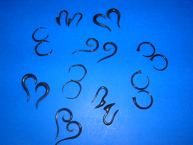 Contemporary organic buffalo horn fashion earrings - contemporary gift wholesale express