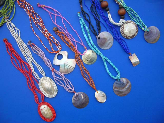 Ladies jewelry fashion supplier - Summer style bali indonesian seashell and bead necklaces
