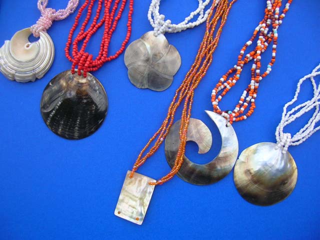 Ladies jewelry fashion supplier - Summer style bali indonesian seashell and bead necklaces