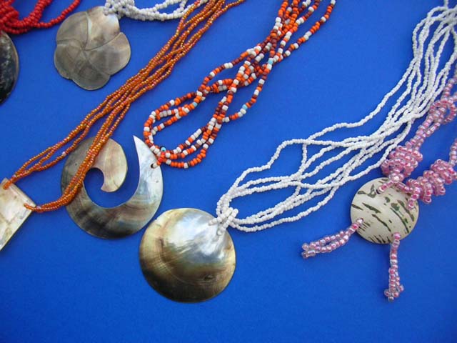 Ladies jewelry fashion supplier - Summer style bali indonesian seashell and bead necklaces