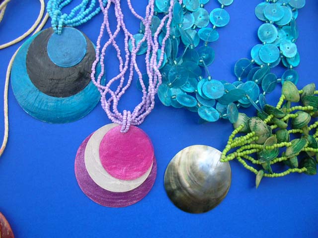 Ladies jewelry fashion supplier - Summer style bali indonesian seashell and bead necklaces