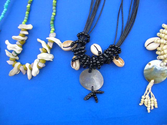 Ladies jewelry fashion supplier - Summer style bali indonesian seashell and bead necklaces