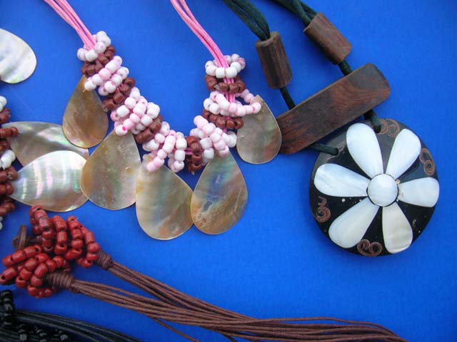Ladies jewelry fashion supplier - Summer style bali indonesian seashell and bead necklaces