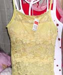 Assorted lace tank top with silk 
