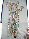 Jewelry supply wholesale, Bali glass beaded necklaces 