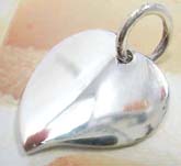 Solid heart love 925. sterling silver pendant 